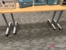 (5) 5' Long Gunlocke Tables on Casters