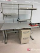 Lot (2) Industrial Workbenches w/ Risers