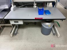 Industrial 6' Long Electric Adjustable Height Work Table