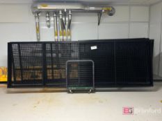 (9) Sections of 12' High Industrial Metal Cages