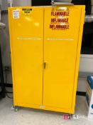 Justrite Flammable Storage Cabinet on Casters