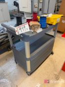 Lot consisting of (2) Wire Racks w/ Contents