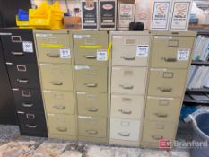 Lot (5) Metal Filing Cabinets w/ Contents