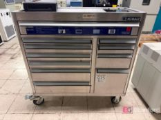Cobalt Rolling Tool Box on Locking Casters w/ Contents