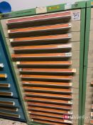 Stanley Vidmar 12 Drawer Storage Cabinet w/ Contents