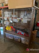 Uline Metal Storage Cage/Metro Metal Rack/Louisville Industrial Step Ladder