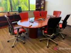 Assorted Office Furniture/HP Color Lazer Jet Pro MFP Printer