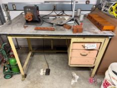 5' Industrial Work Table w/ Contents