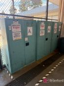 (3) Justrite Flammable Chemical Storage Cabinets