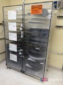 Lot (2) Microtech Desiccant Storage Cabinets w/ 4 Doors