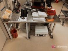 Lot (3) Stainless Steel Work Tables; (1) 2', (1) 3', (1) 4' Long each