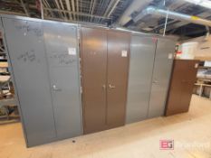Lot (5) Metal Storage Cabinets w/ Contents