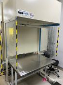(1) Flowstar Fume Hood w/ Overhead Light, (1) Terra Universal Stainless Steel Work Table; 48