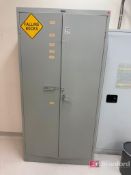 Lot (2) Metal Storage Cabinets w/ Contents