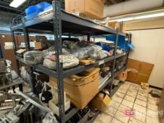 (4) Sections of Racking w/ Content