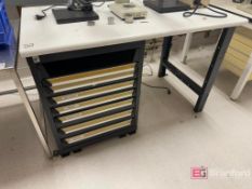 Rousseau Work Bench w/ Storage Cabinet;