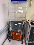 Lot (3) Desiccant Storage Cabinets on Cart w/ Casters