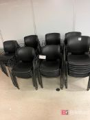 Approximately (60) Haworth Zooey Chu Black Chairs