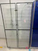 Lot (2) H & S 4 Door Desiccant Storage Cabinets