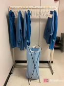 Stainless Steel Smock Rack w/ Smocks