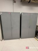 Lot (2) Metal Storage Cabinets w/ Contents
