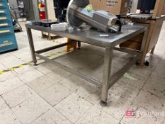 4'x5' Stainless Steel Table /J.M MFG Industrial Work Bench w/ Contents