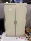 Metal Storage Cabinet w/ Contents