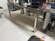 Lot (3) Stainless Steel Worktables