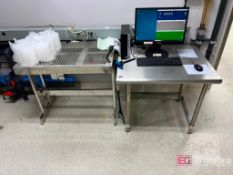 Lot (2) Stainless Steel Work Tables