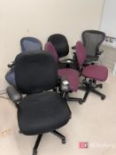 Lot (6) Adjustable Work Chairs on Casters