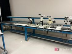 Lot (2) ACS Industrial Workbenches w/ Risers