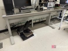 Lot (2) Bostontec Stainless Steel Electronic Adjustable Height Worktables