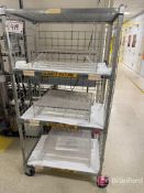 Lot (2) NSF Wire Racks on Locking Casters