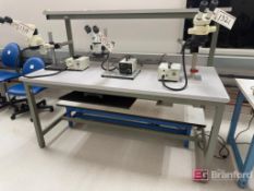 Lot (7) Assorted Industrial Worktables