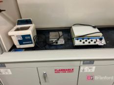 (2) Assorted Hot Plates, (1) Branson 1510 Ultrasonic Bath