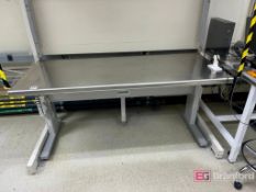 Lot (3) BostonTech Stainless Steel Electric Adjustable Height Work Benches