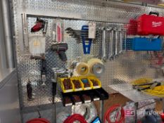 Stainless Steel Diamond Plated Wall Rack w/ Contents