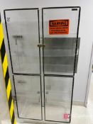 Lot (3) H&S 4 Door Desiccant Storage Cabinets