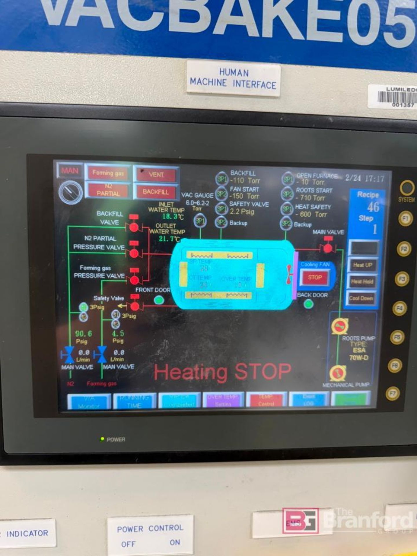 Vincent Vacuum-Tech Burnout Vacuum Furnace; Type: HBM-240G - Image 3 of 9
