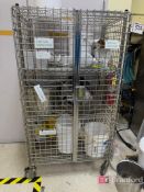 Locking Metro Cage Rack on Casters w/ Contents