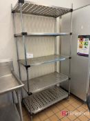 (2) Stainless Steel Commercial Kitchen Racks
