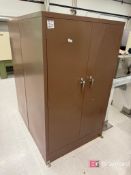 Lot (2) Metal Storage Cabinets w/ Contents