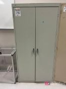 Metal Storage Cabinet w/ Contents