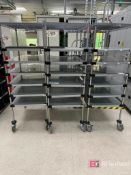 Lot (3) Nexel Wire Racks on Casters