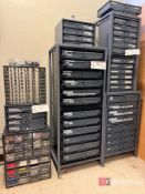 Lot (3) Racks w/ Assorted Parts Bins