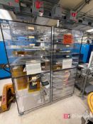 Lot (2) Microtech Desiccant Storage Cabinets w/ 2 Doors