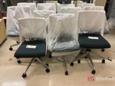 (11) Haworth White and Black Conference Chairs