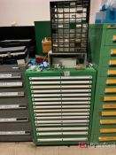 Stanley Vidmar 16 Drawer Storage Cabinet w/ Contents