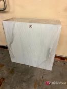 (2) White Storage Cabinets