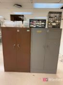 Lot (2) Metal Storage Cabinets w/ Contents